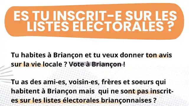 Inscription sur les listes électorales à Briançon