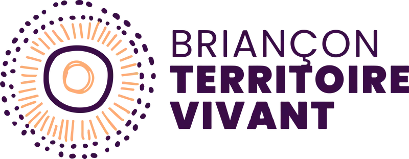 Logo Briançon territoire vivant avec Luc Marchello - Municipales 2026