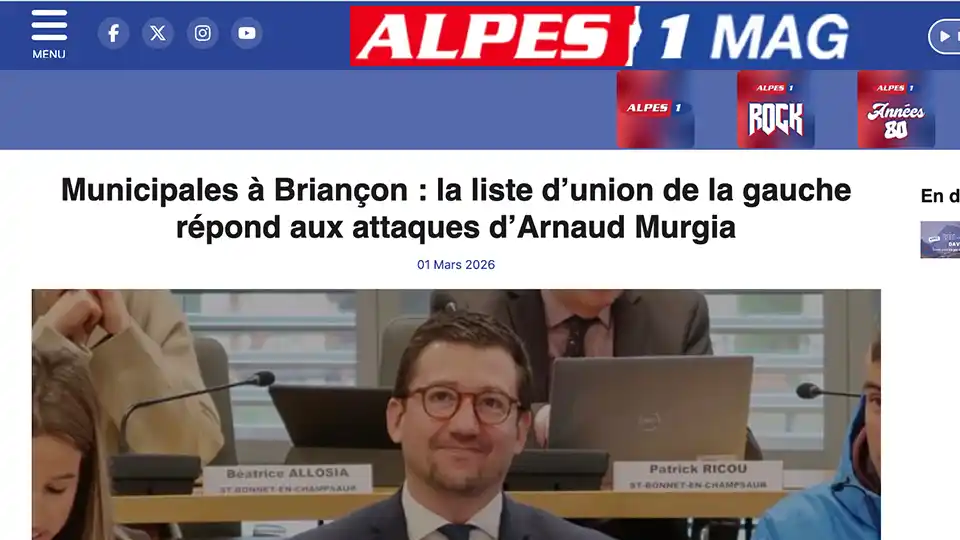 Municipales à Briançon : la liste d’union de la gauche répond aux attaques d’Arnaud Murgia