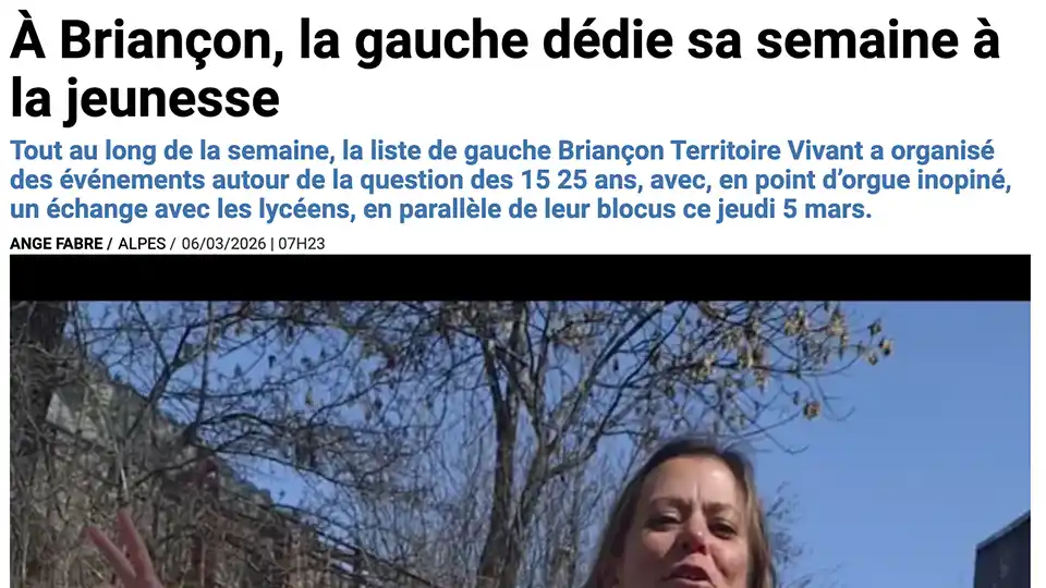 À Briançon, la gauche dédie sa semaine à la jeunesse
