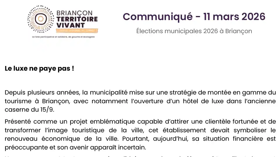 Le luxe ne paye pas !